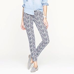 J. Crew Toothpick Floral Skinny Jeans.‎ 26 ankle